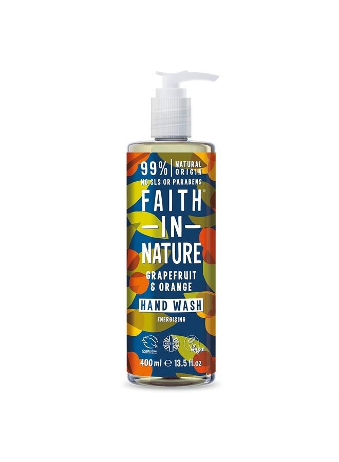 Natural Grapefruit and Orange Hand Wash, 400 ml (Packaging May Vary)