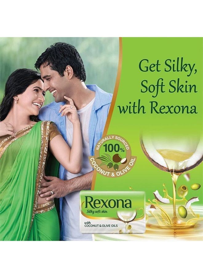 4 X Rexona Silky Soft Skin with Cocount & Olive Oils 100g Each