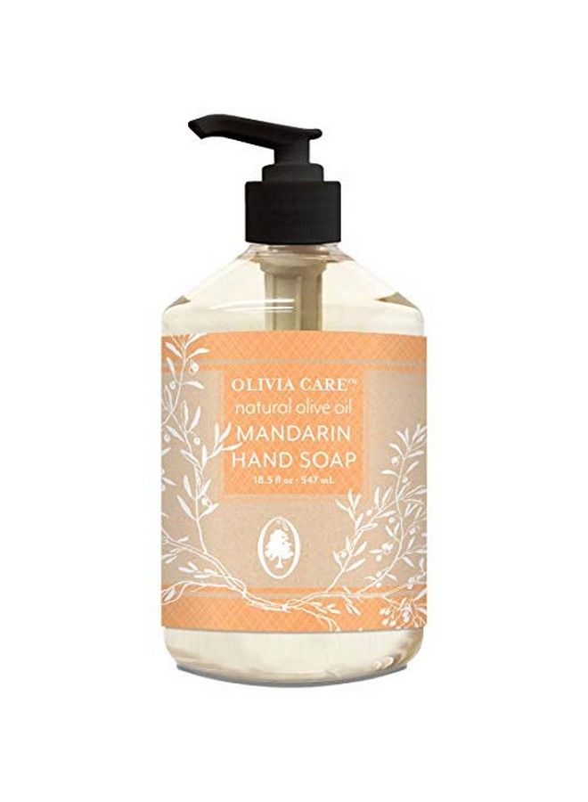 Liquid Hand Soap By All L Cleansing Germfighting Moisturizing Hand Wash For Kitchen & Bathroom Gentle Mild & L Scented 18.5 Oz (Mandarin & Olive Oil)
