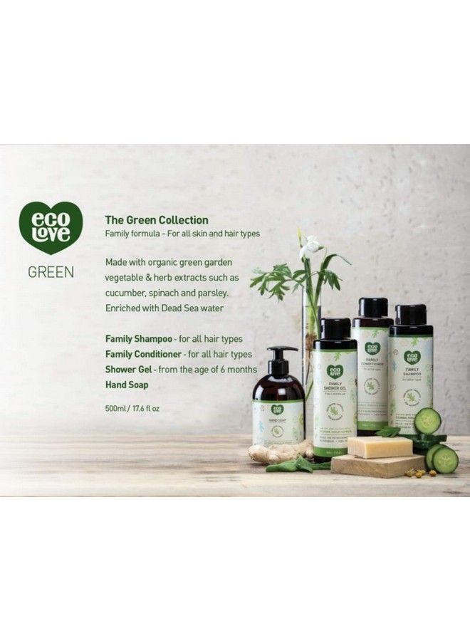 Natural And Organic Liquid Hand Soap Organic Cucumber Spinach & Parsley No Sls Or Parabens Vegan And Crueltyfree Hand Soap 17.6 Oz