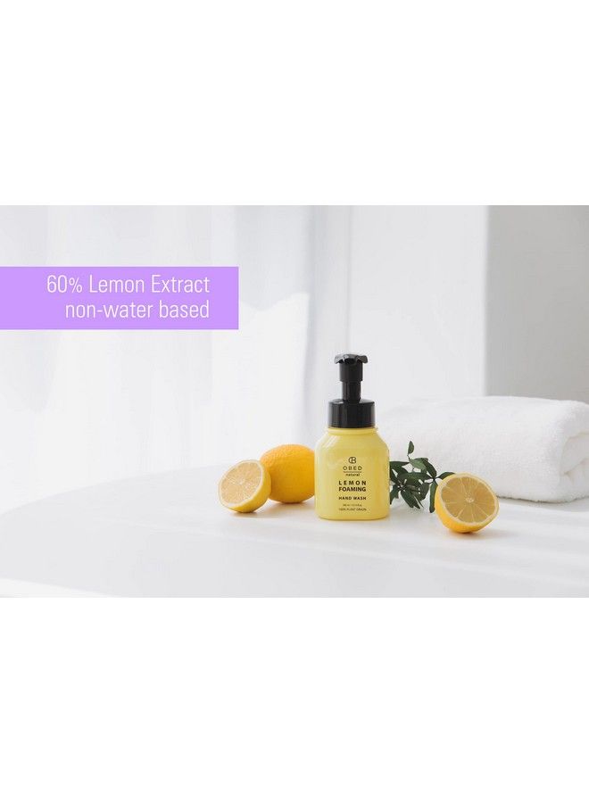Natural Foaming Hand Soap Lemon Liquid Hand Soap Pump Bottle Hydrating And Moisturizing Hand Wash 60% Lemon Extract And Odor Eliminator 10.15 Fl Oz (1)