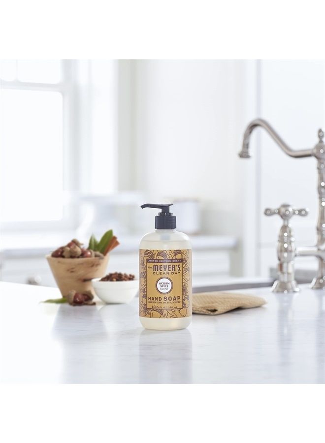 Mrs. Meyer's Hand Soap, Made with Essential Oils, Biodegradable Formula, Acorn Spice, 12.5 Fl. Oz