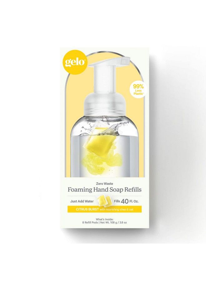 Foaming Hand Soap Refill Pods Ecofriendly 40Oz Refill (Lemon Basil & Geranium)