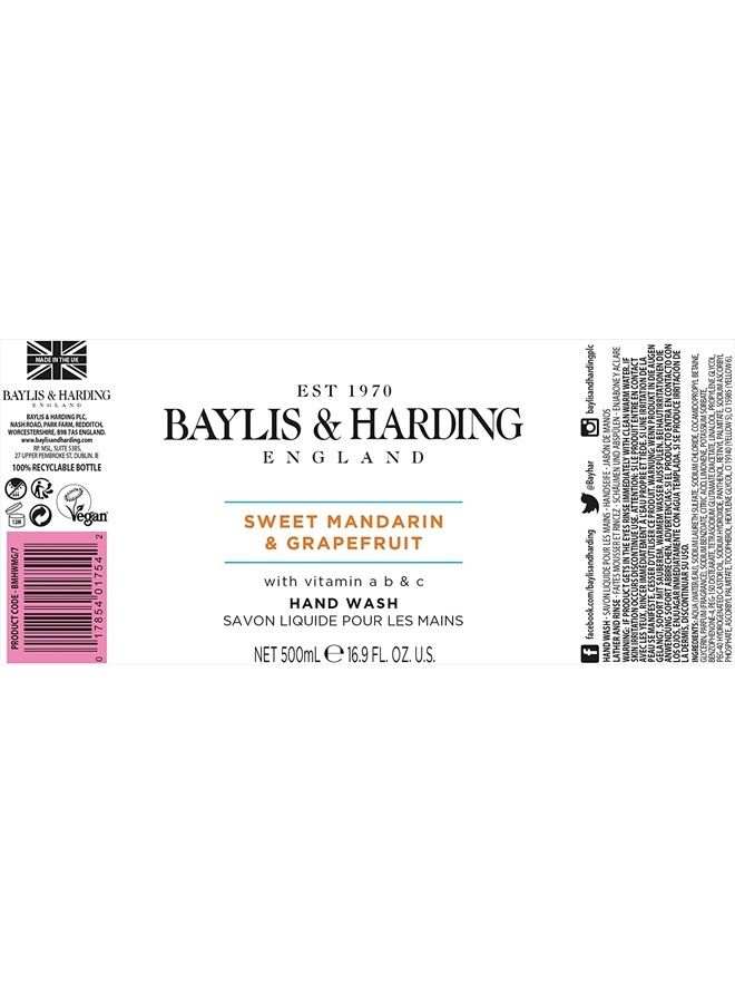 Mandarin and Grapefruit Cleansing Hand Wash (500ml)