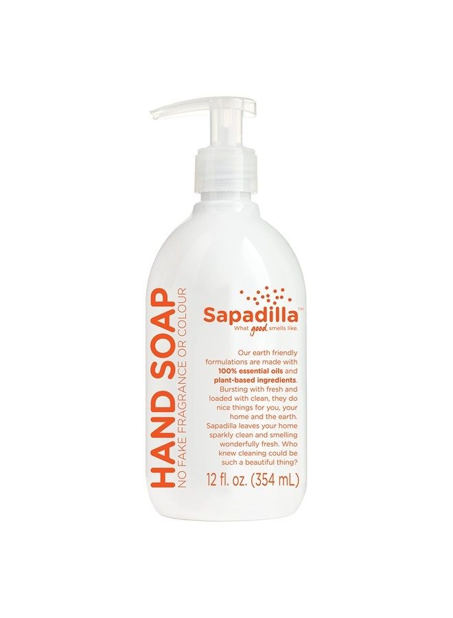 Grapefruit + Bergamot Biodegradable Liquid Hand Soap Pump, 12 Ounce, (Pack of 1)