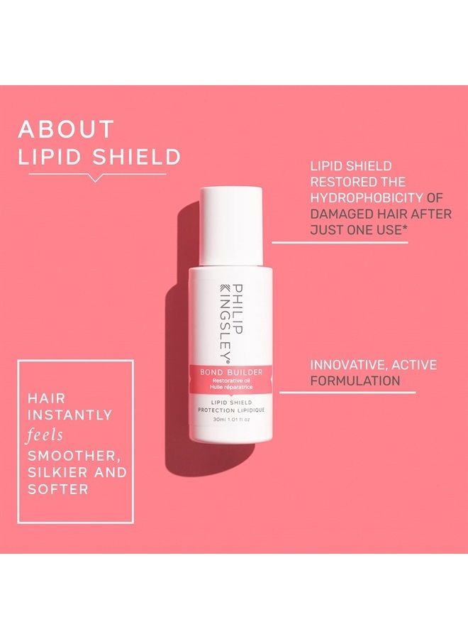 Bond Builder Lipid Shield Hair Oil Blend Treatment for Dry, Damaged Hair Nourishing Moisturizer, Non-Greasy, Replenishes, Protects Against Dryness and Damage, 30 ml