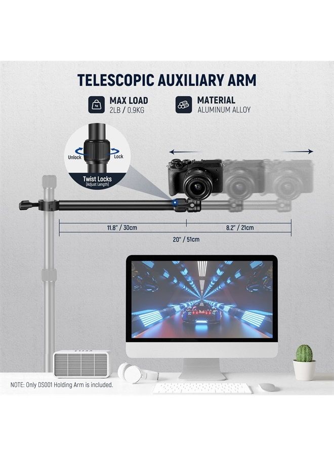 NEEWER Tabletop Overhead Camera Mount Arm, 11.8