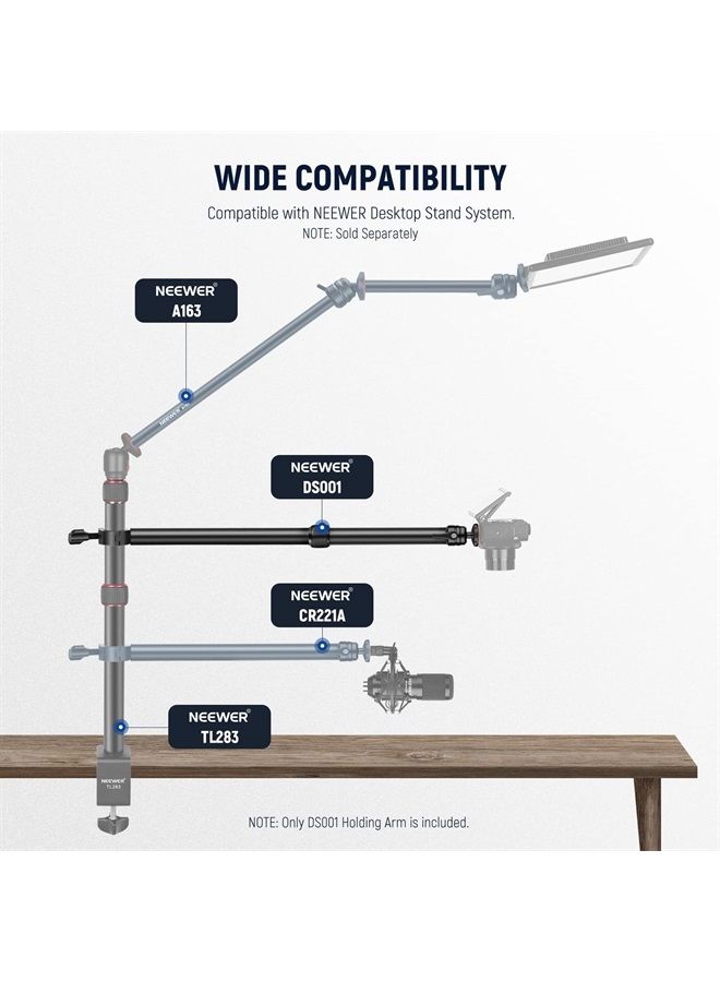 NEEWER Tabletop Overhead Camera Mount Arm, 11.8