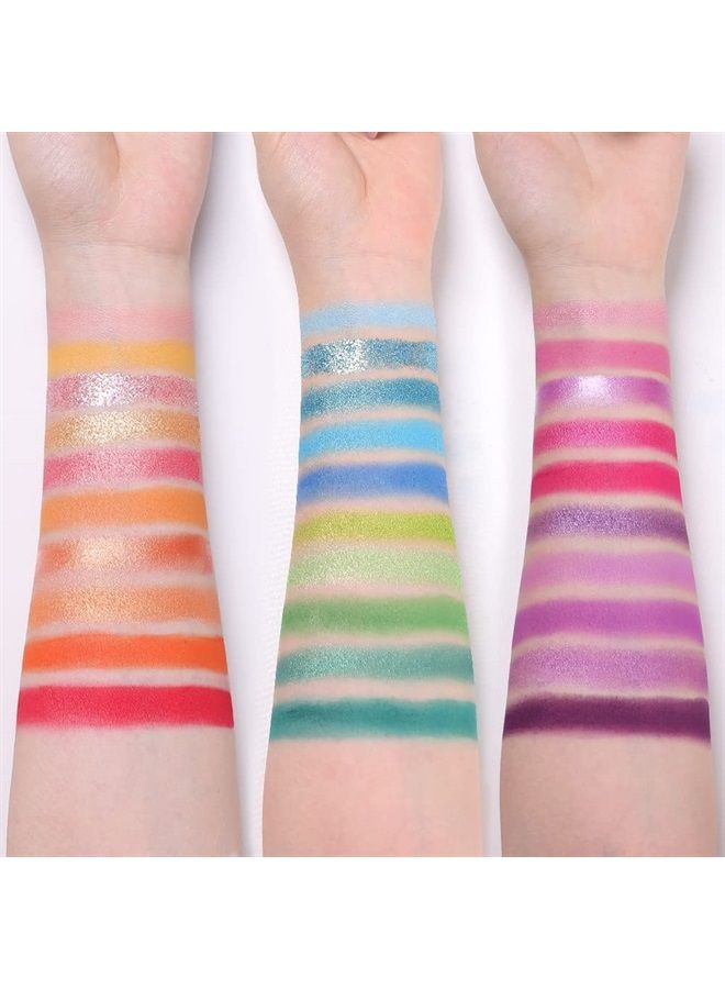 30 Colors Makeup Eyeshadow Palette for Beauty & Matte Metallic Shimmer Pearl Glitter Eye Shadow Pallet & Rainbow Colorful Eye Makeup for Girls & Highly Pigment Eyeshadow Cosmetics