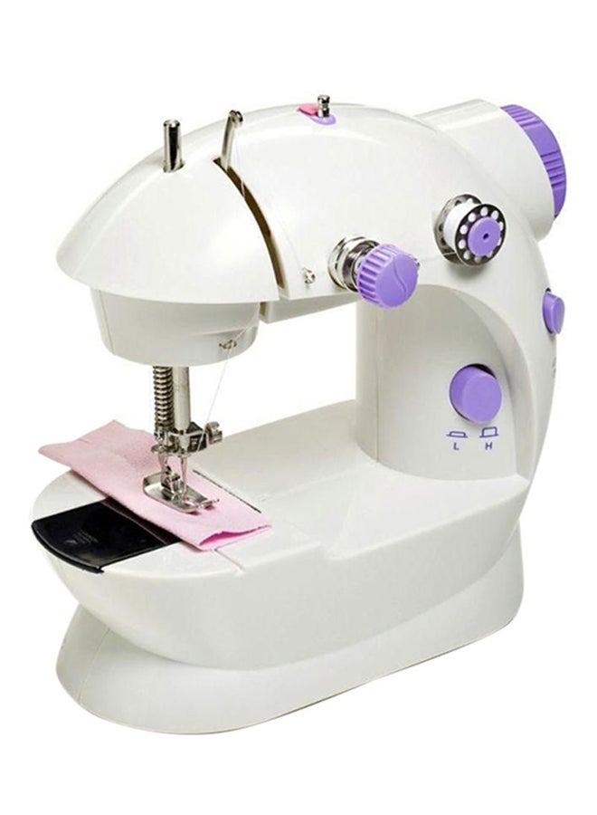 Portable Stainless Steel Sewing Machine SM-202A White/Purple