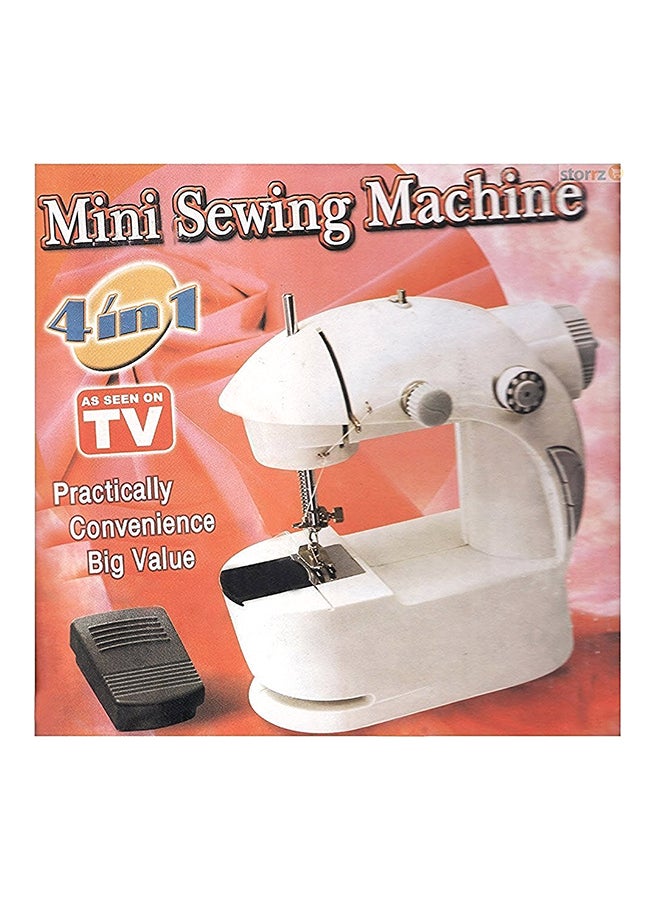 Portable Stainless Steel Sewing Machine SM-202A White/Purple