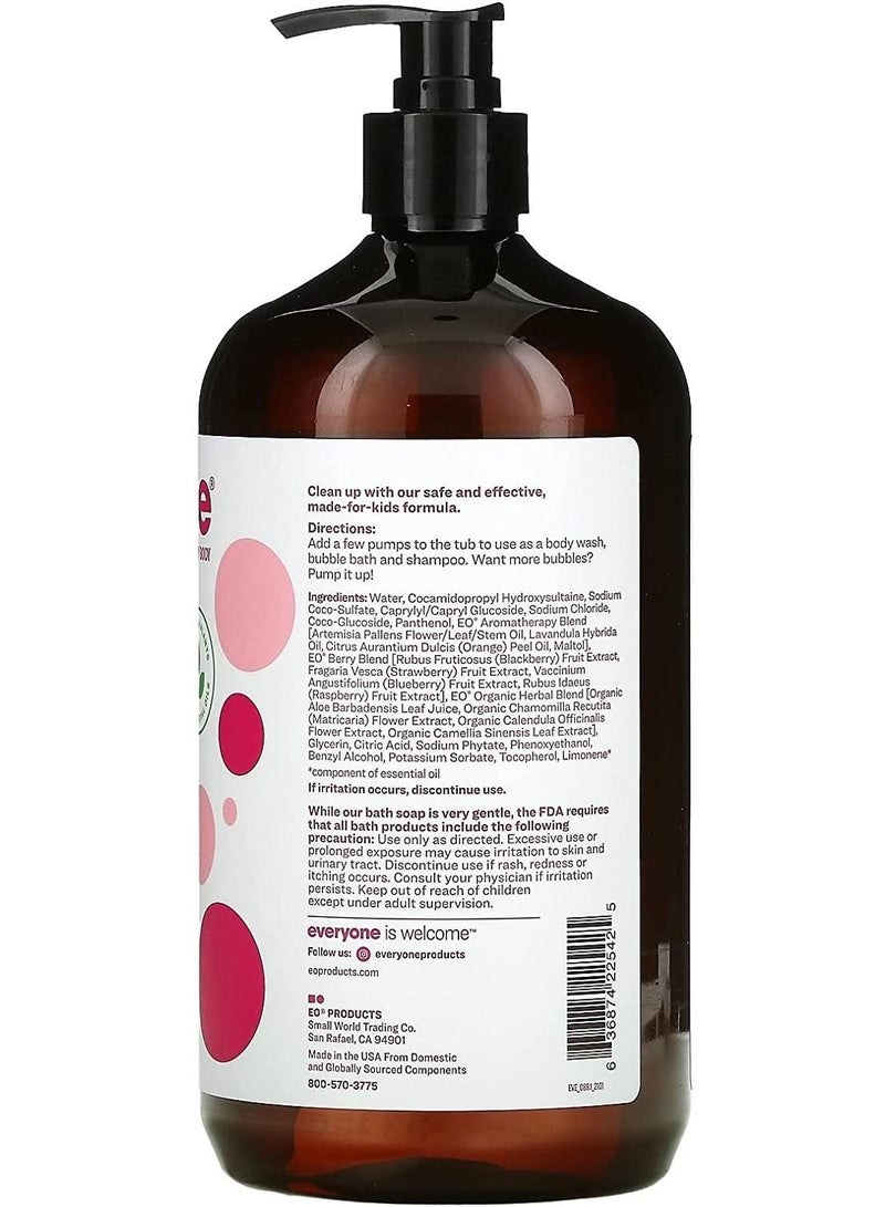 Safe and effective made for kids formula nope to fake fragrances dyes and fillers made 946ml with quality ingredients and plant extracts that are vegan and cruelty free and smells like real berries