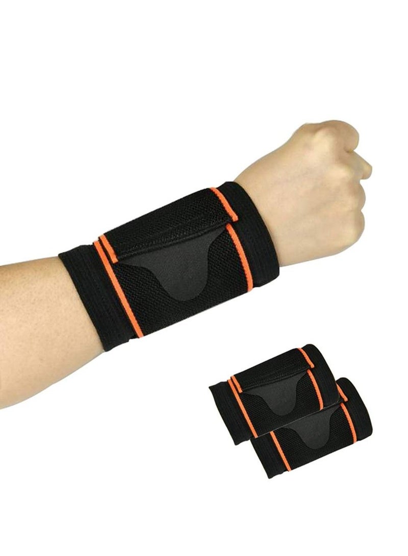 2 Pack Carpal Tunnel Wrist Brace Wrist Wraps Adjustable Fitted-ComfyBrace for Working Out Weightlifting Arthritis Hand Support Bands Lightweight Wristband for Men Women