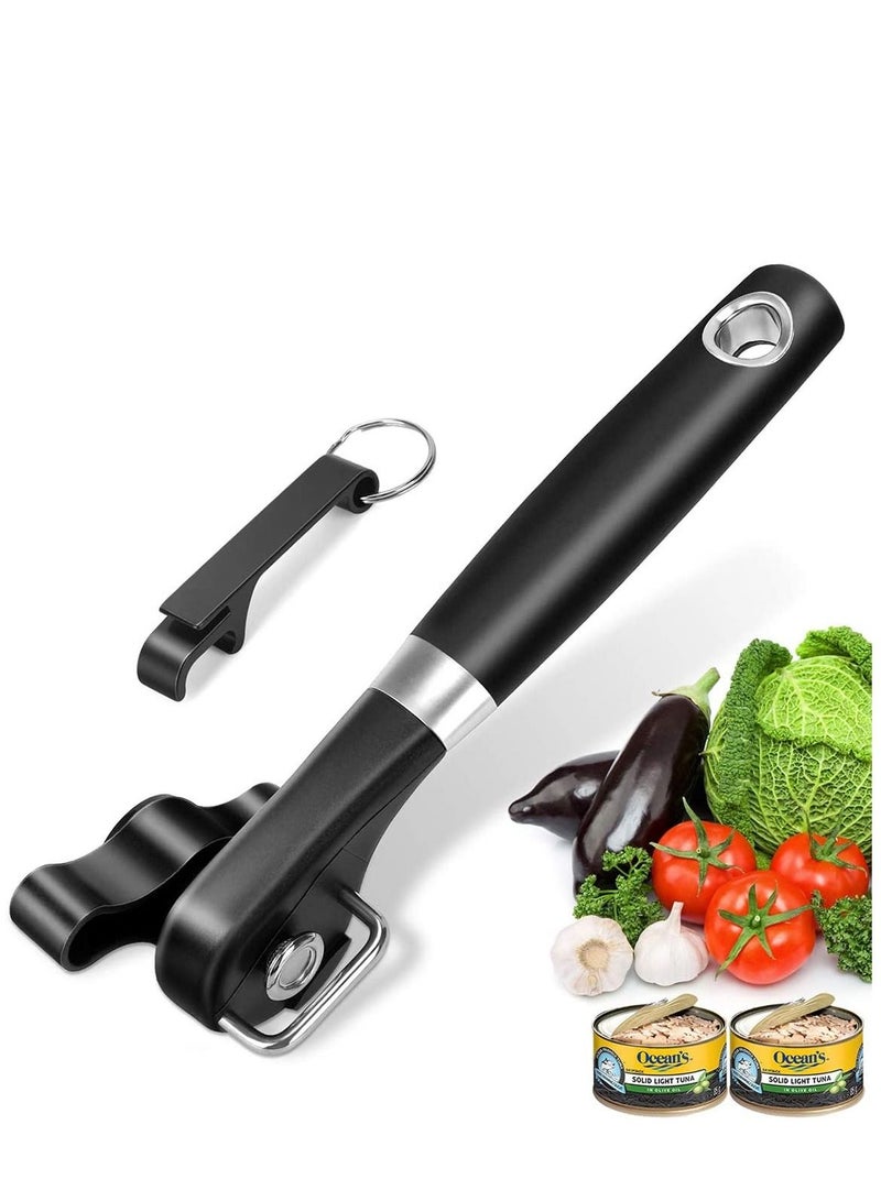 Can Opener Kitchen Safety for Restaurant No Sharp Edges Arthritis Camping Can Open tool Side Cut Manuel Hand Held Smooth Edge Ergonomic