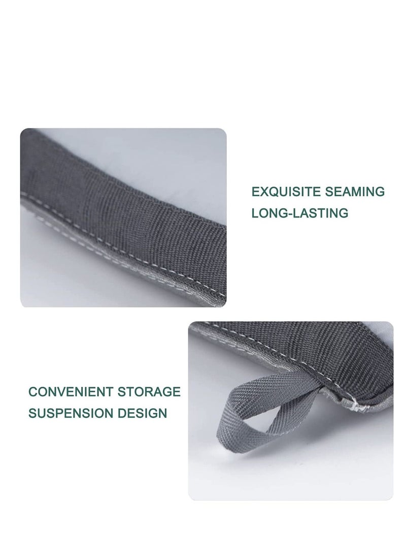 Garment Steamer Ironing Glove Waterproof Heat Resistant Anti Steam Mitt with Finger Loop Complete Care Protective Garment Steaming Mitt Accessories for Clothes (Grey stars)