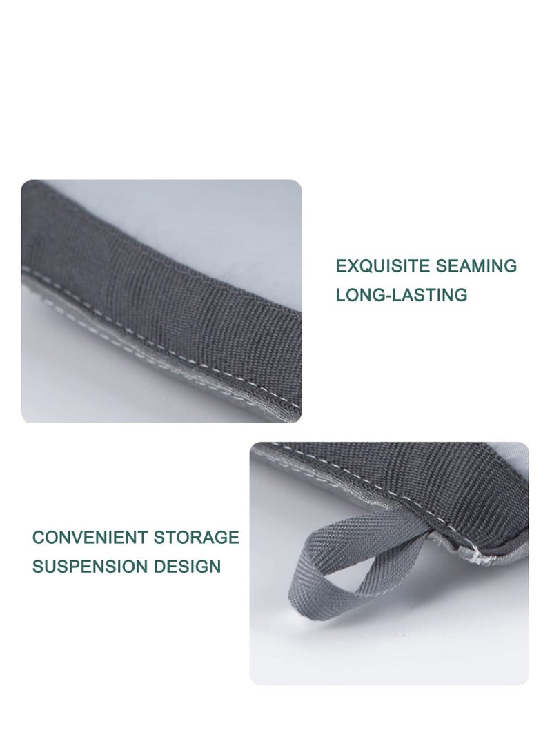 Garment Steamer Ironing Glove Waterproof Heat Resistant Anti Steam Mitt with Finger Loop Complete Care Protective Garment Steaming Mitt Accessories for Clothes (Blue)