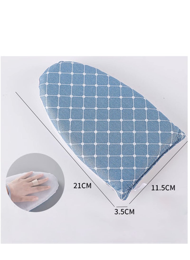 Garment Steamer Ironing Glove Waterproof Heat Resistant Anti Steam Mitt with Finger Loop Complete Care Protective Garment Steaming Mitt Accessories for Clothes (Blue)