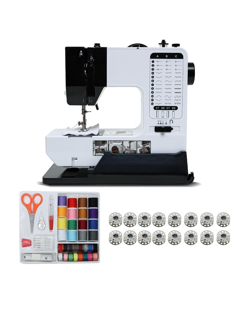 Portable Sewing Machine with 38 Stitch Applications and 42 Pcs Sewing Kit