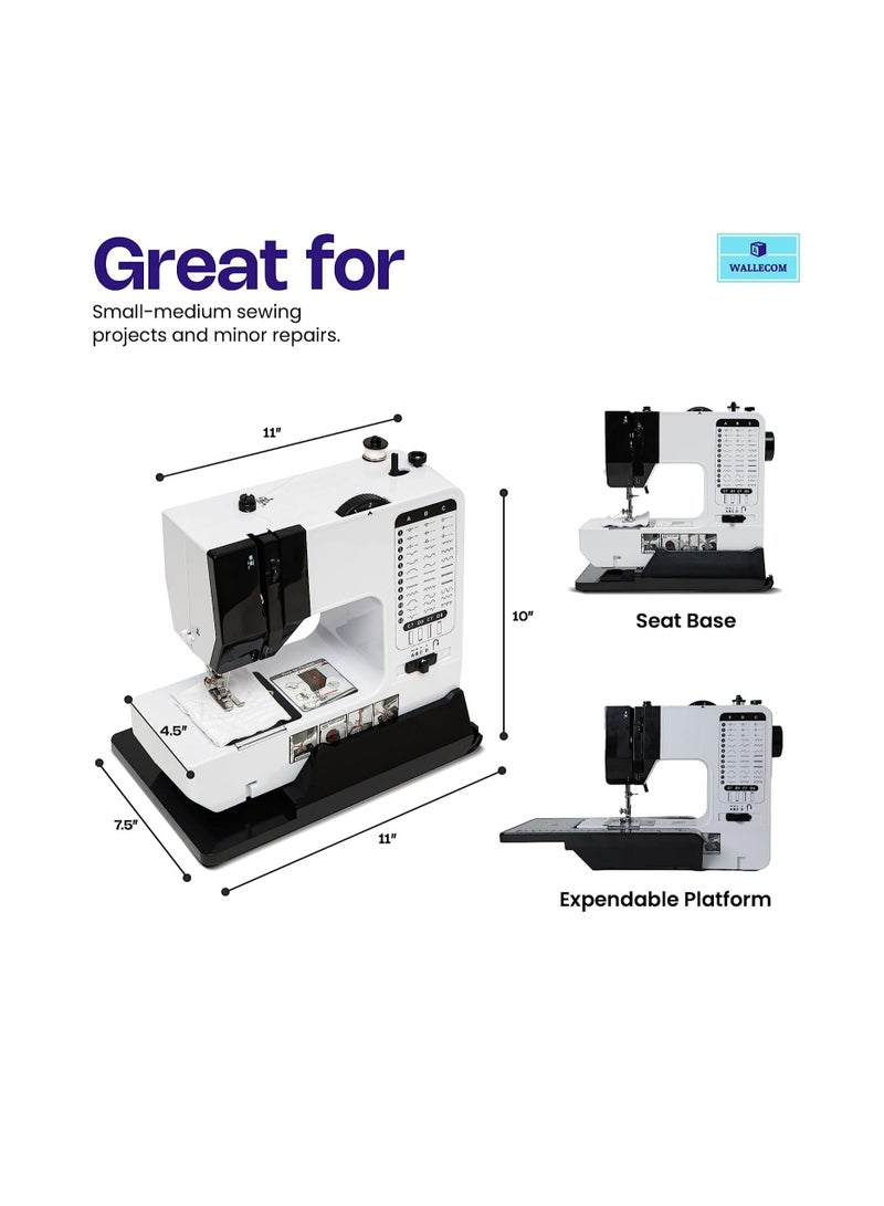 Portable Sewing Machine with 38 Stitch Applications and 42 Pcs Sewing Kit