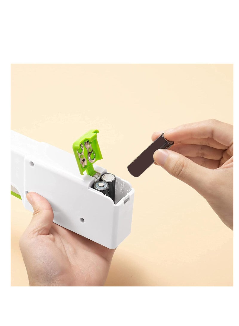 Mini Handle Sewing Machine Portable Electric Handheld Machine Quick Stitch Tool For Fabric Clothing Kids Cloth Pet Clothes Green