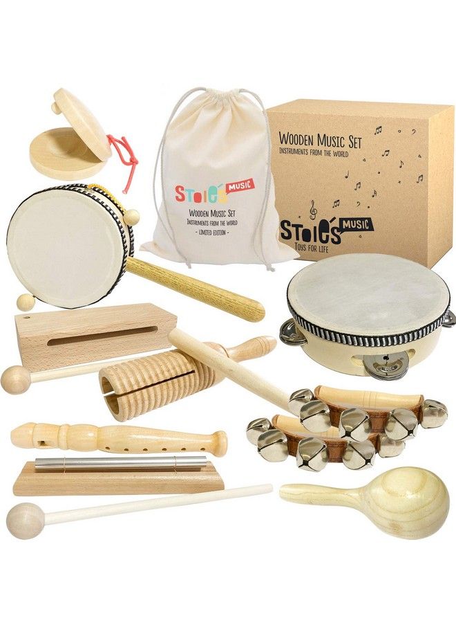 Stoie’S International Wooden Music Set Percussion Kids Musical Instruments Montessori Unique Play Toddler Musical Instruments For Kids Ages 3 5 9 12 Baby Musical Toys Baby Musical Instruments