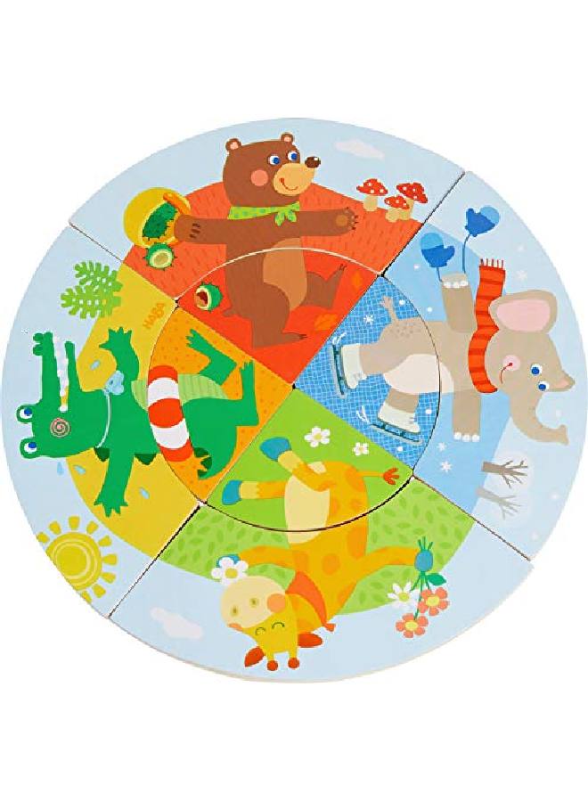 Wooden Animal Seasons Arranging Game