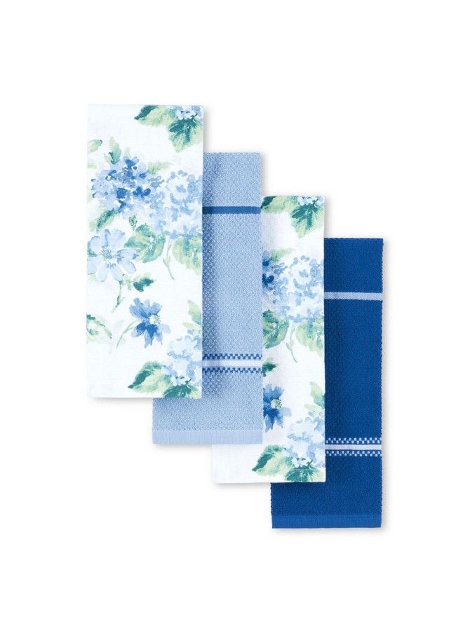 Amber Floral Kitchen Towel Set 4Pack Blue/Green 16