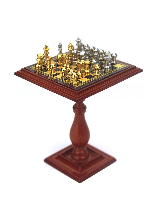 Miniature Chess Set and Table