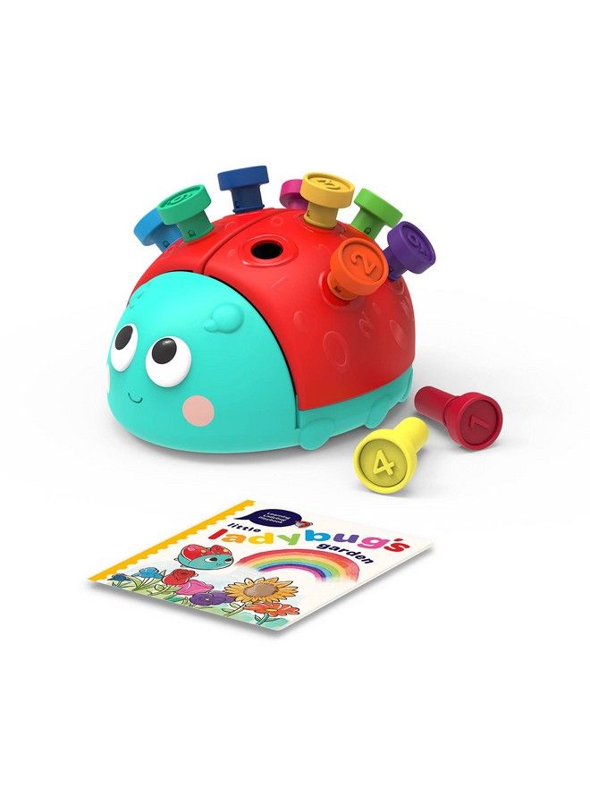 Education Fine Motor Peg Toy With Playbook For Toddlers Kids Montessori Toy With Pegs Educational & Developmental Toy Learning Ladybug 18 Months +