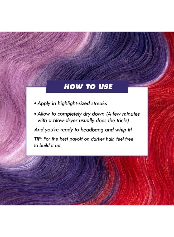 Temporary Hair Color, Midnight Sky - Damage-Free Semi-Permanent Hair Color Conditions & Moisturizes - Temporary Hair Tint Kit Has A Sugary Citrus Vanilla Scent - Vegan & Cruelty-Free