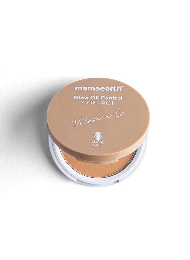 Glow Oil Control Compact Powder Spf 30 With Vitamin C & Turmeric For 2X Instant Glow Radiant Finish 9G (Almond Glow)