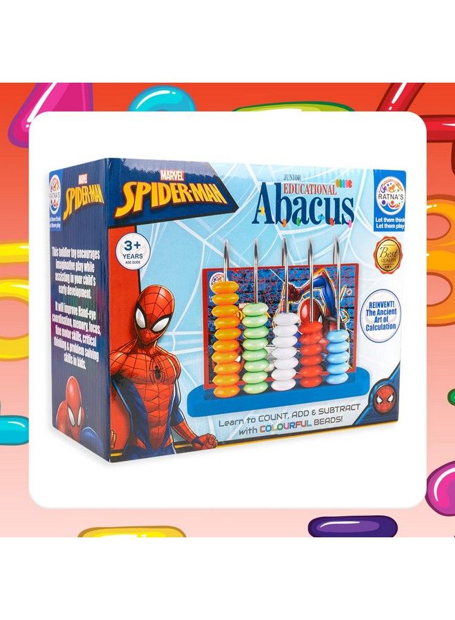 Educational Abacus Junior Spiderman For Counting Addition Subtraction ; Math'S Learning Early Educational Kit Toy For Kids 3+ Years