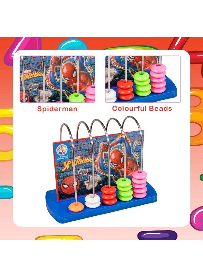 Educational Abacus Junior Spiderman For Counting Addition Subtraction ; Math'S Learning Early Educational Kit Toy For Kids 3+ Years