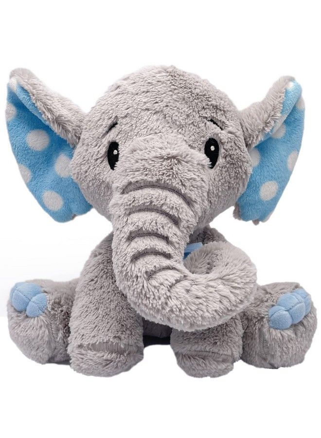 Plush Stuffed Blue Cute Polka Dot Elephant Soft Toy25 Cm