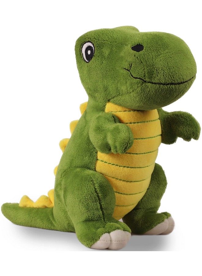 Super Soft Plush Stuffed Standing Green And Yellow Dinosaur Soft Toy 35Cmanimal Plush Gift For Boys