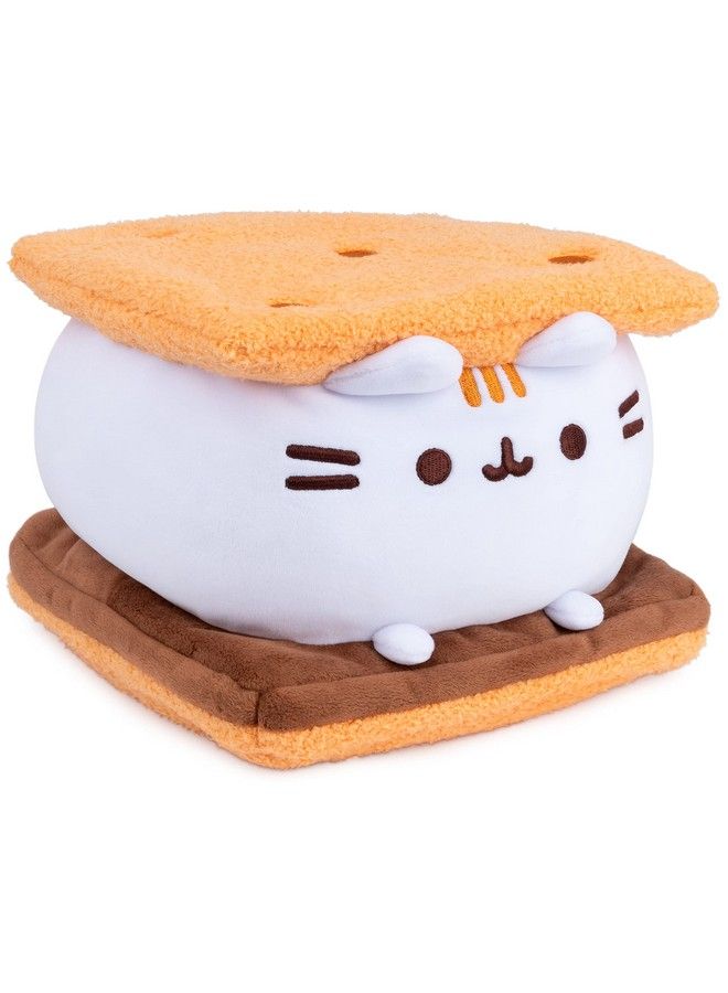 Pusheen S’Mores Squisheen Plush Stuffed Animal For Ages 8 And Up Brown/White 12”