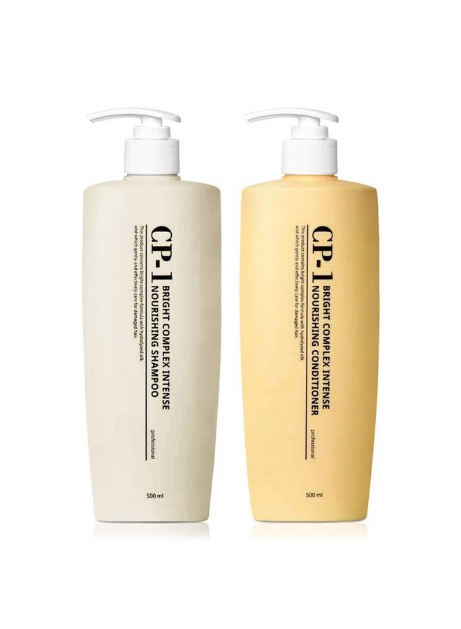 Nourishing Shampoo + Conditioner 500Ml Set Korean Beauty For Dry Damaged Hair With Premium Keratin Protein Spa Products