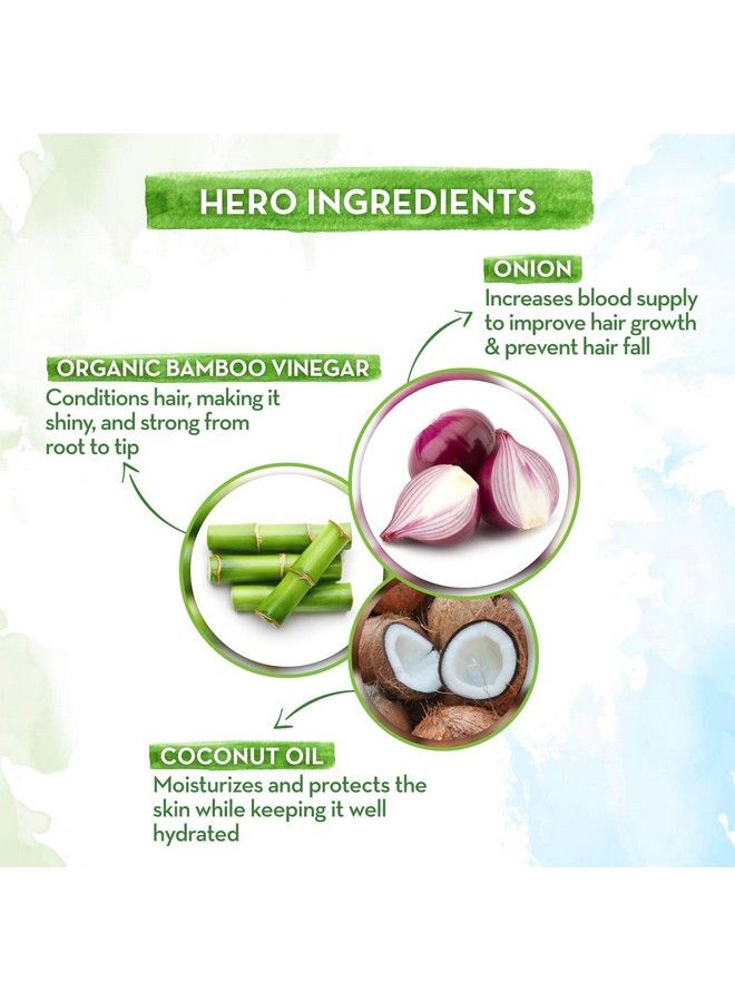 Onion Hair Mask With Onion Oil And Organic Bamboo Vinegar For Hair Fall Control 200Ml