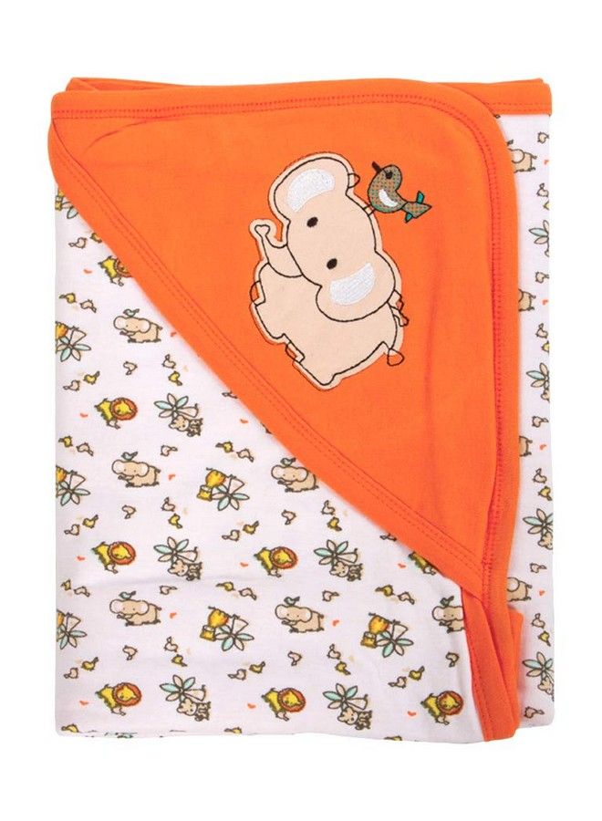 Warm And Soft Wrapper Blanket With Hood Orange