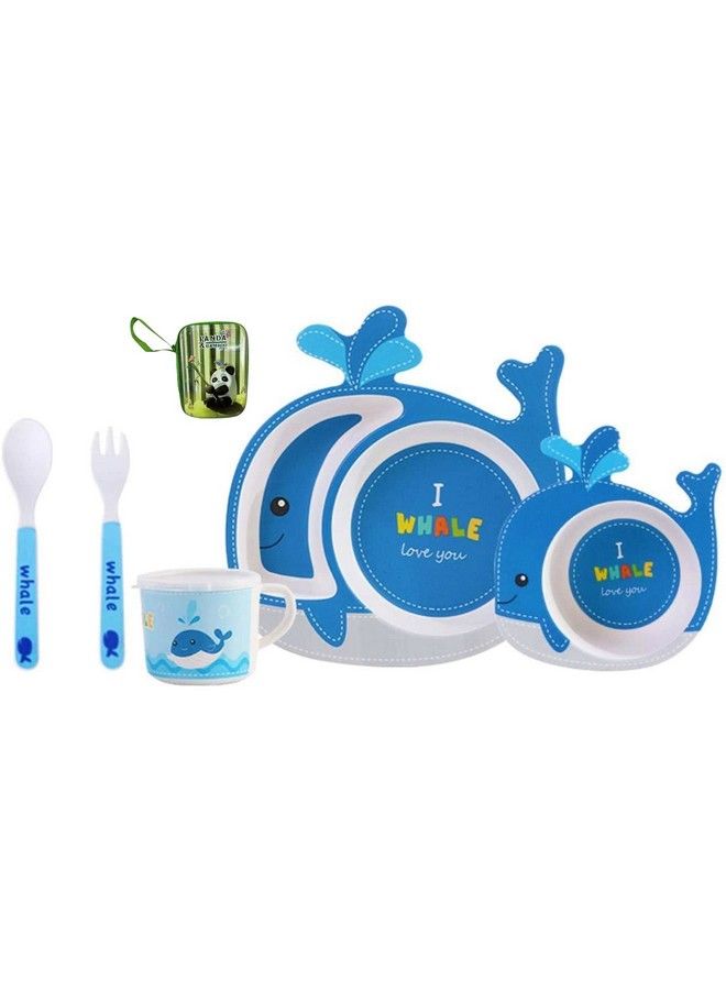 Bamboo Fiber Dinner Set For Kidsbaby Feeding Bowl Bamboo Fibre Kids Set Bamboo Fiber Plates For Kids Babies Feeding Set Kids Feeding Set Kids Feeding Set Bamboo