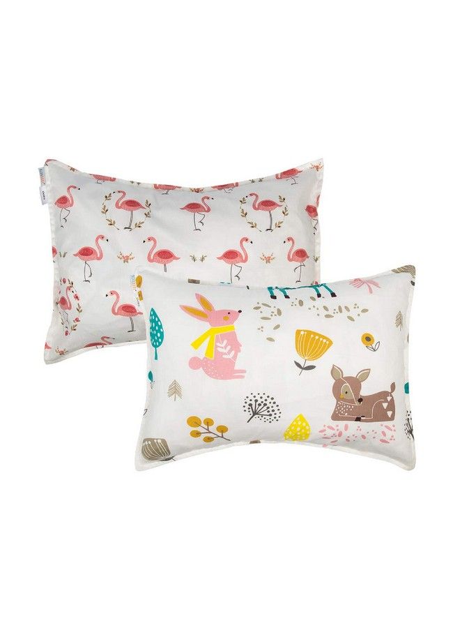 Toddler Pillowcases Cotton Pillow Cover Fits 14X19 Or 13 X 18 Kids Bedding Pillow 2 Pack Large Pillow Covers With Envelope For Babies Children Boys Girls Sleeping And Travel