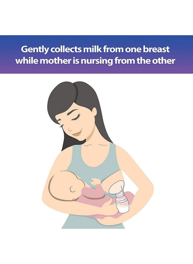 Premium Breast Milk Catcher Saver Pump 100% Silicone With Lid & Suction Base