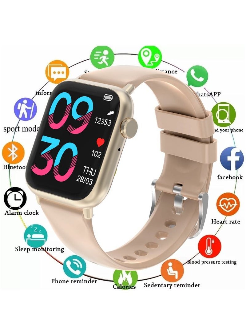 Smartwatch for Men Women with Bluetooth Call, Heart Rate Sleep Fitness Tracker Notification Weather 100 Sport Modes Smartwatch for Android iOS