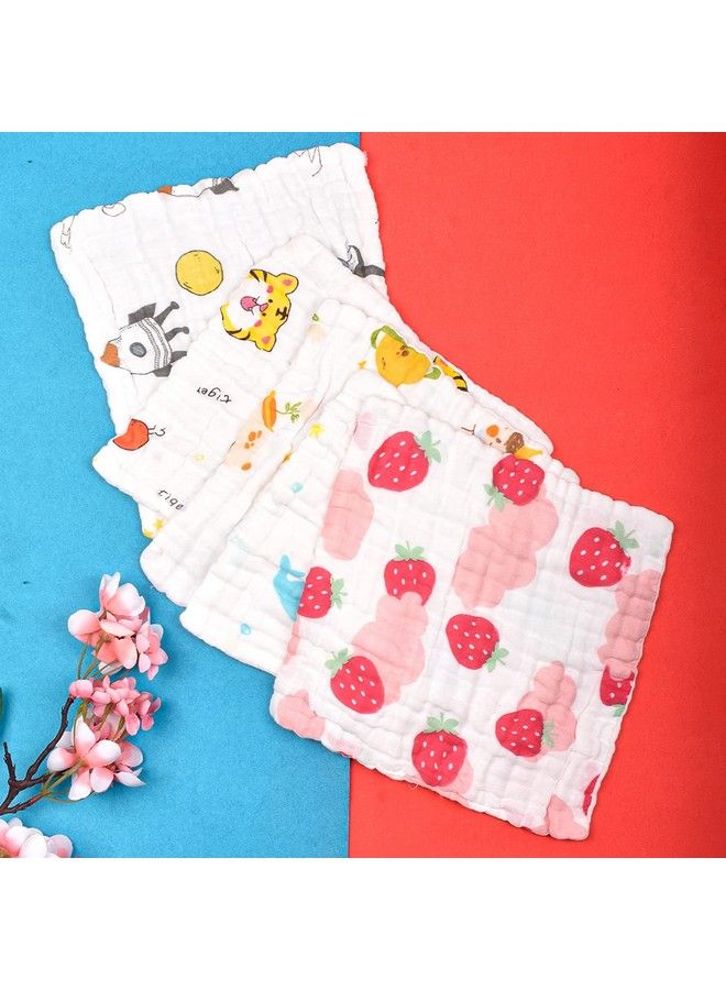 Baby Super Soft Absorbent Muslin 6 Layer Wash Towel 100X100 Cm(03 Years) Designer Printedany Design