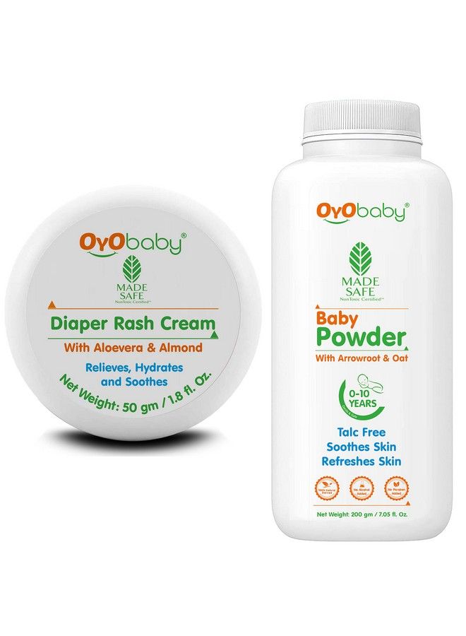 Baby Combo Diaper Rash Cream And Dusting Baby Powder (50Gm And 200Gm Respectively)