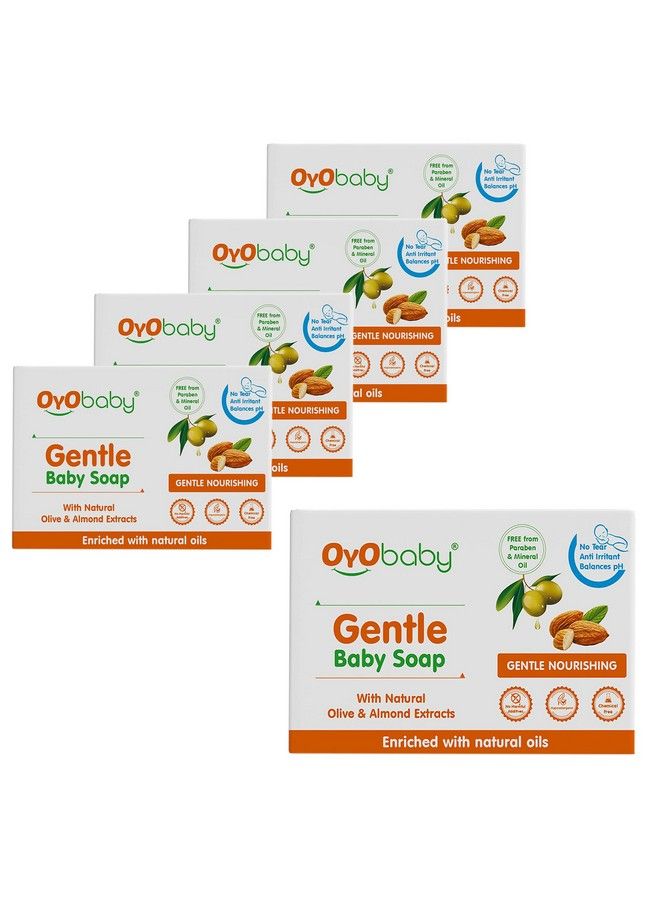 Gentle Baby Soapbathing Bar ; For Baby’S Sensitive Skin ; Gentle Cleansing Skinfriendly 75Gm (Pack Of 5)