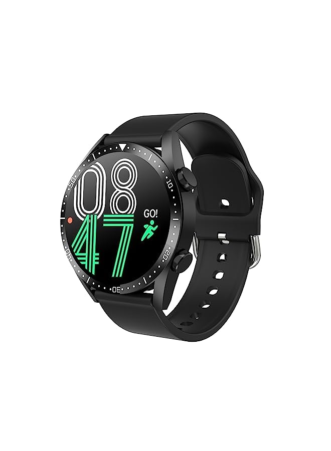 X.cell Classic 3 Talk Lite Smart watch, Heart Rate/Blood Pressure/Oxygen Level Monitoring, Receive & Make Calls,Water Resistance: IP67,1 Week Battery life, Compatibility:IOS/Android (Black)