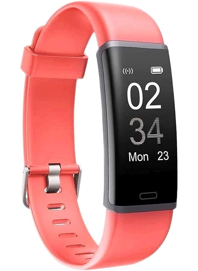 Tracker Color Screen, Activity Tracker with Heart Rate Monitor Watch, IP68 Waterproof, Sleep Monitor, Pedometer Wristband for Women Men Kids,Pink