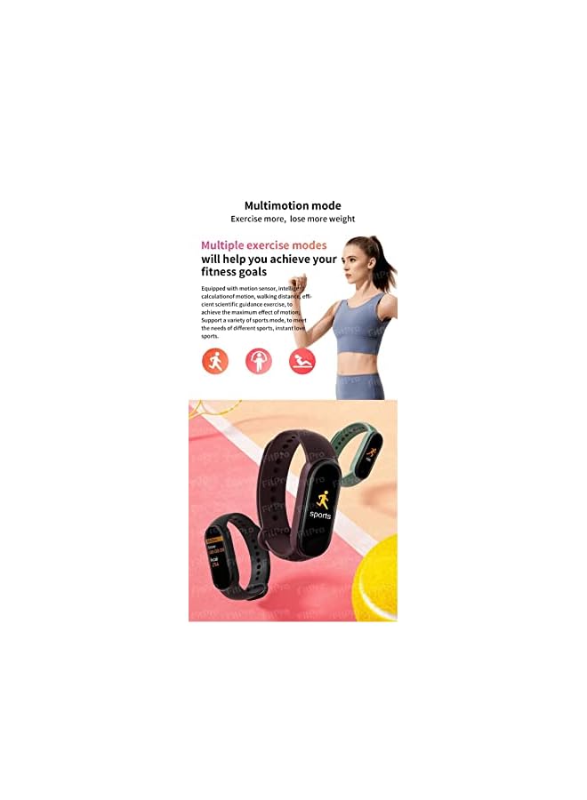 Smart Bracelet Wristband Waterproof Sport Smart Watch Fitness Tracker Watch Heart Rate Monitor Smart Watch with Message Reminder and Step Counter with Blood Pressure Monitor (green)