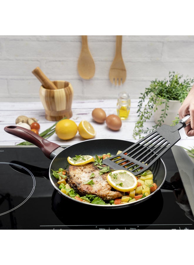 2Pcs Non-Stick Fry Pan Set 2.5Mm Thickness Press Aluminium Material Cd Bottom Strong Bakelite Handle 3 Layer Durable Non-Stick Coating Multicolour 28 & 22 Cmcm
